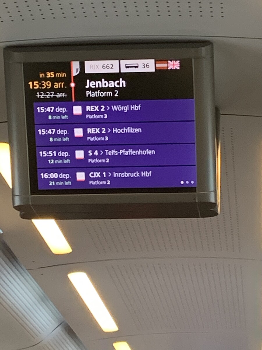 Die Fahrt nach Tirol über Zell am See sorgte für Verzögerungen. Kilian