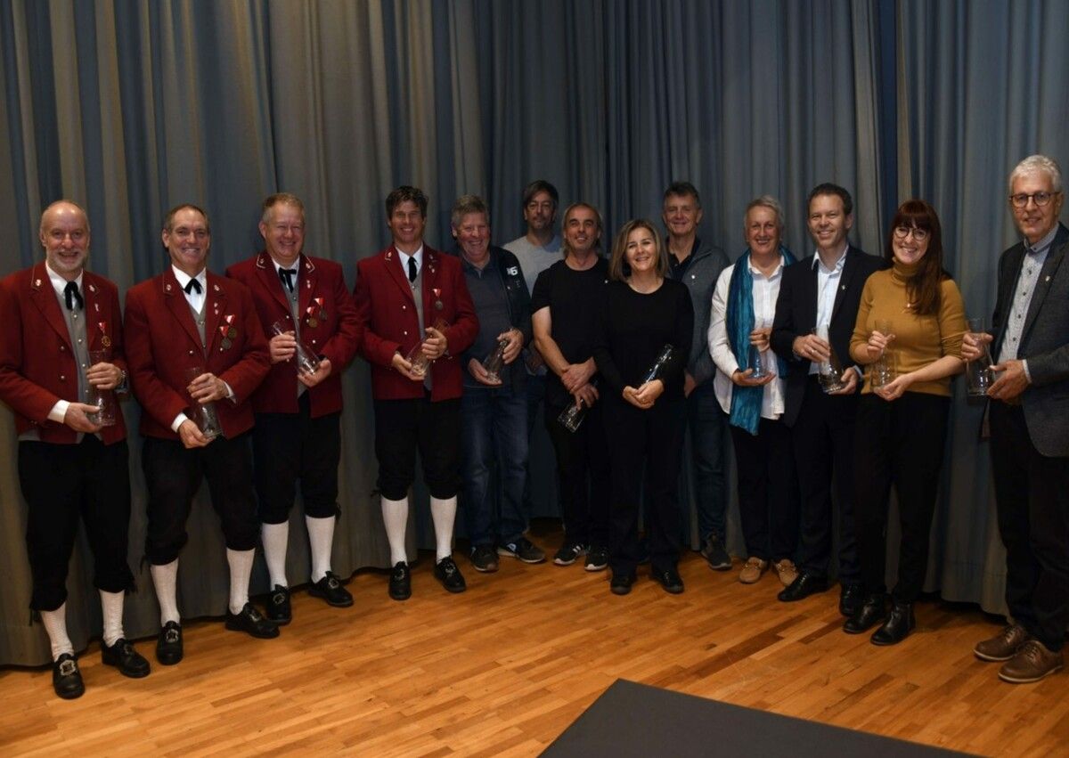 Die Gemeinde Röthis ehrte am vergangenen Wochenende verdiente Funktionäre und Sportler. GEMEINDE/HARBISCH