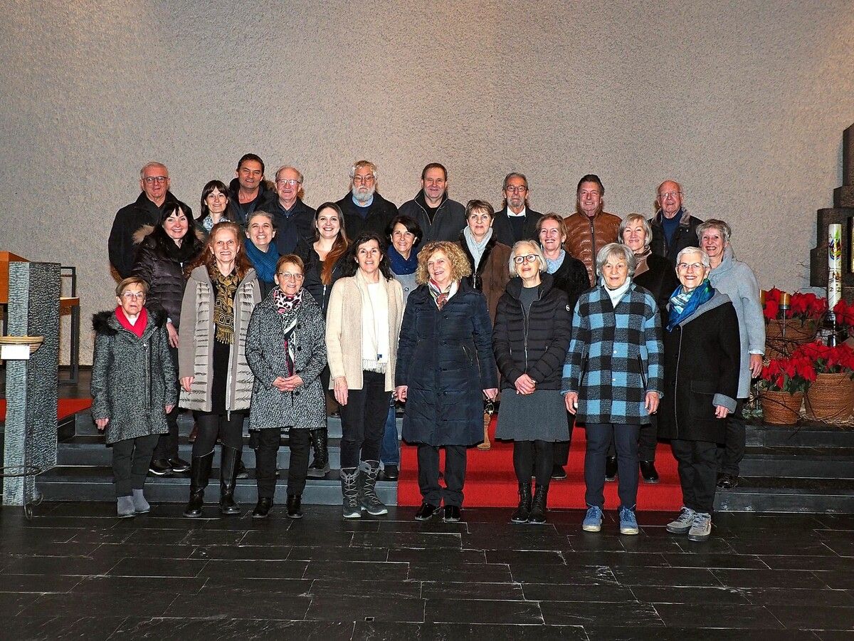 Die Mitglieder der Kantorei Rankweil freuen sich auf das Konzert.vn-tk