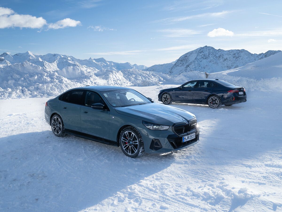 Die neue 5er-Limousine im Wintertest: Bei BMW passt die Performance auch auf eisigem Untergrund.werk