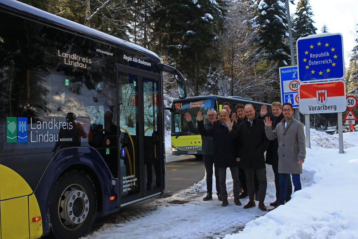 Die Verantwortlichen begrüßen den neuen Grenzverkehr. bodo/Felix Löffelholz