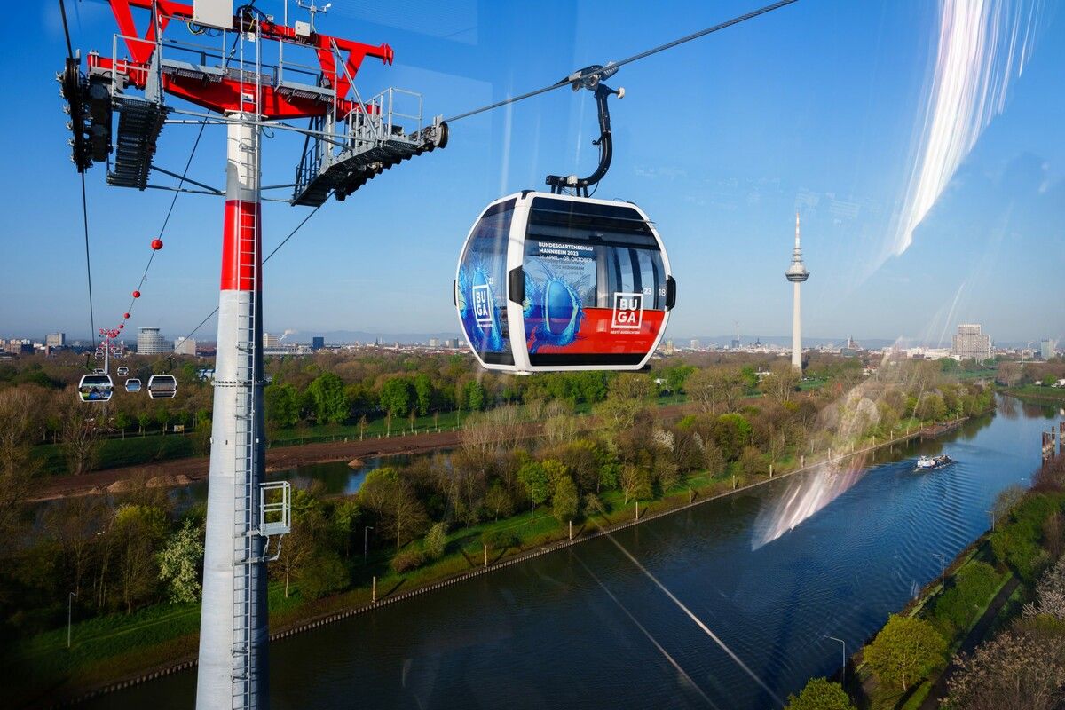 Drei Millionen Fahrten absolvierte die BUGA-Bahn während der Schau. FA/Henn