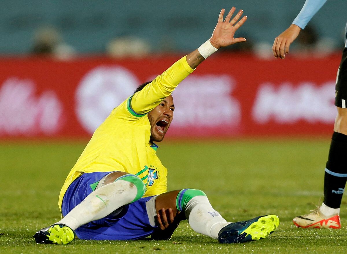 Echte Schmerzen bei Neymar nach seiner Verletzung.Reuters
