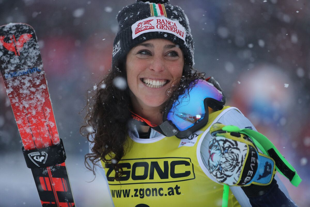 Federica Brignone war in Mont-Tremblant nicht zu stoppen und holte sich die Siege in den beiden Riesentorläufen.gepa