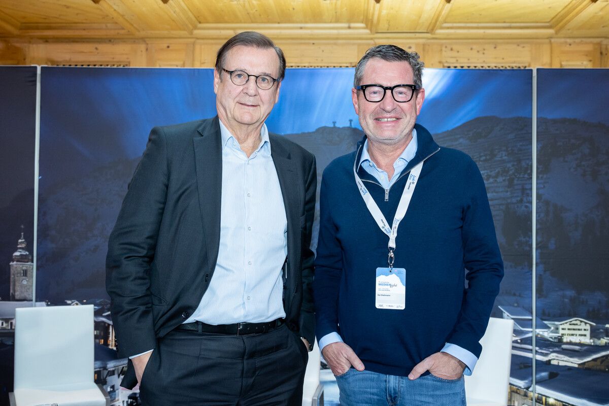 Hans Mahr (l.) und der ehemalige Bild-Chefredakteur Kai Diekmann.
