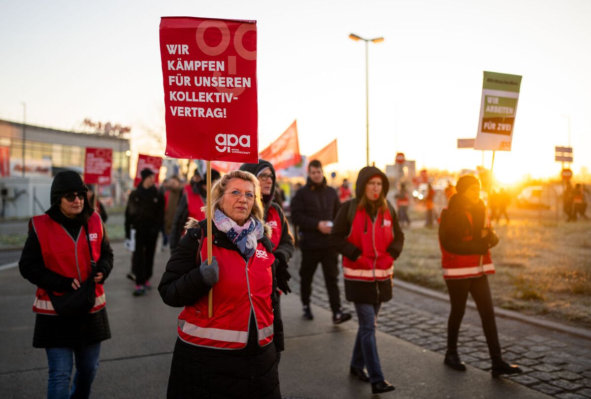 In den vergangenen Wochen kam es immer wieder zu Warnstreiks.apa
