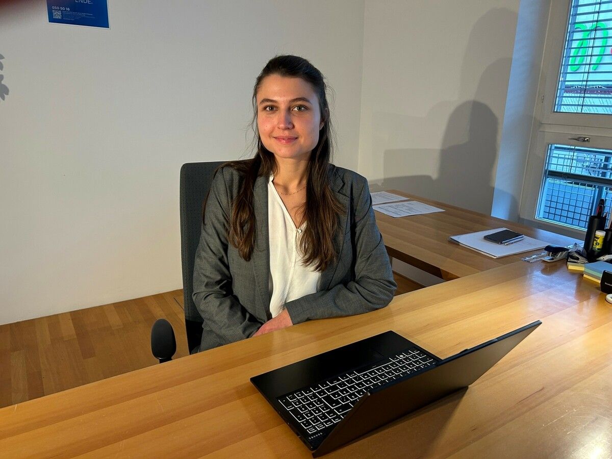 Katharina Kalb in ihrem Büro in der Dornbirner Schulgasse. vn/sohm