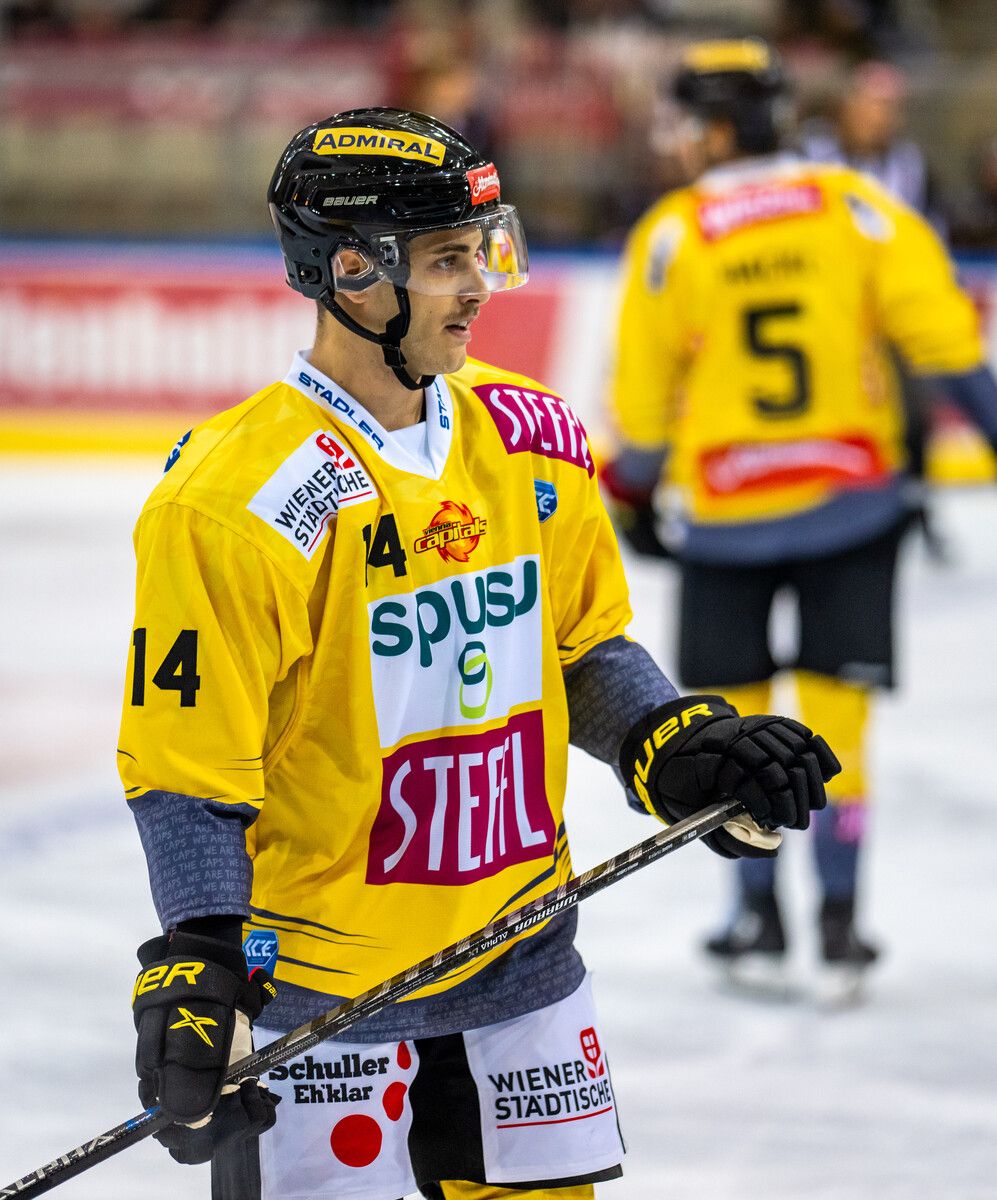 Kilian Zündel hatte während der Saison ein kurzes Leih-Gastspiel bei den Capitals.Gepa