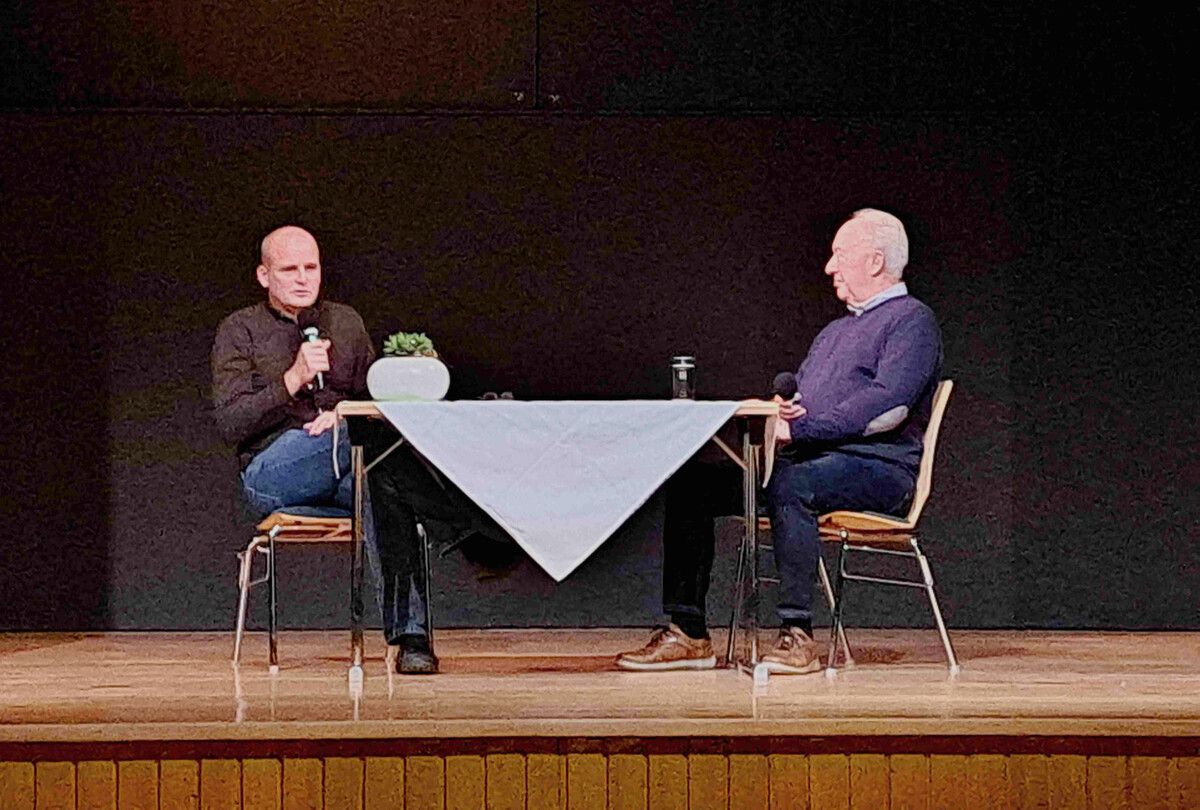 Martin Strele im Gespräch mit Ferde Hammerer. kulturkreis wolfurt