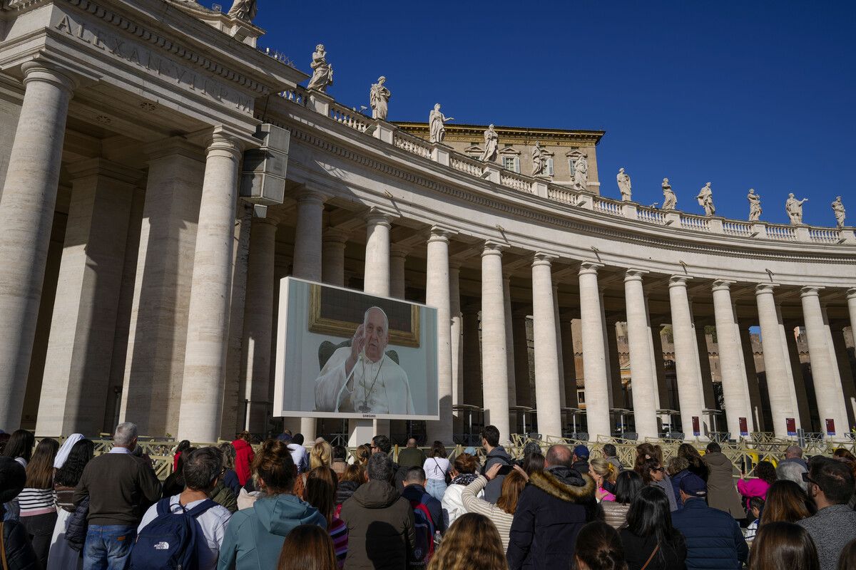 Mit einer Videobotschaft meldete sich der erkrankte Papst gestern. ap