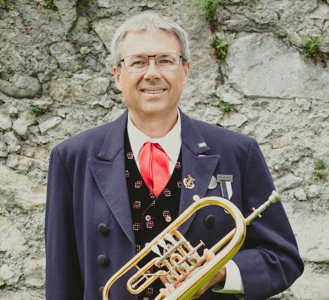 Peter Friedle ist seit 40 Jahren Mitglied der Stadtmusik Bludenz.stm bludenz