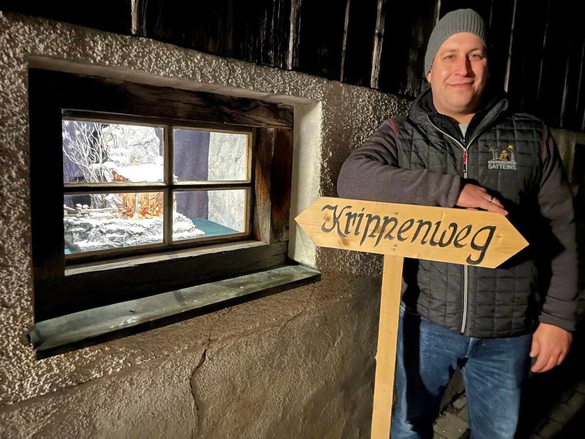 Peter König freut sich auf die Wiedereröffnung des beliebten Krippenwegs in Satteins.