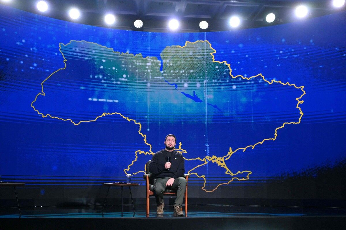 Russland habe 2023 keines seiner Kriegsziele in der Ukraine erreicht, sagte Selenskyj. AFP