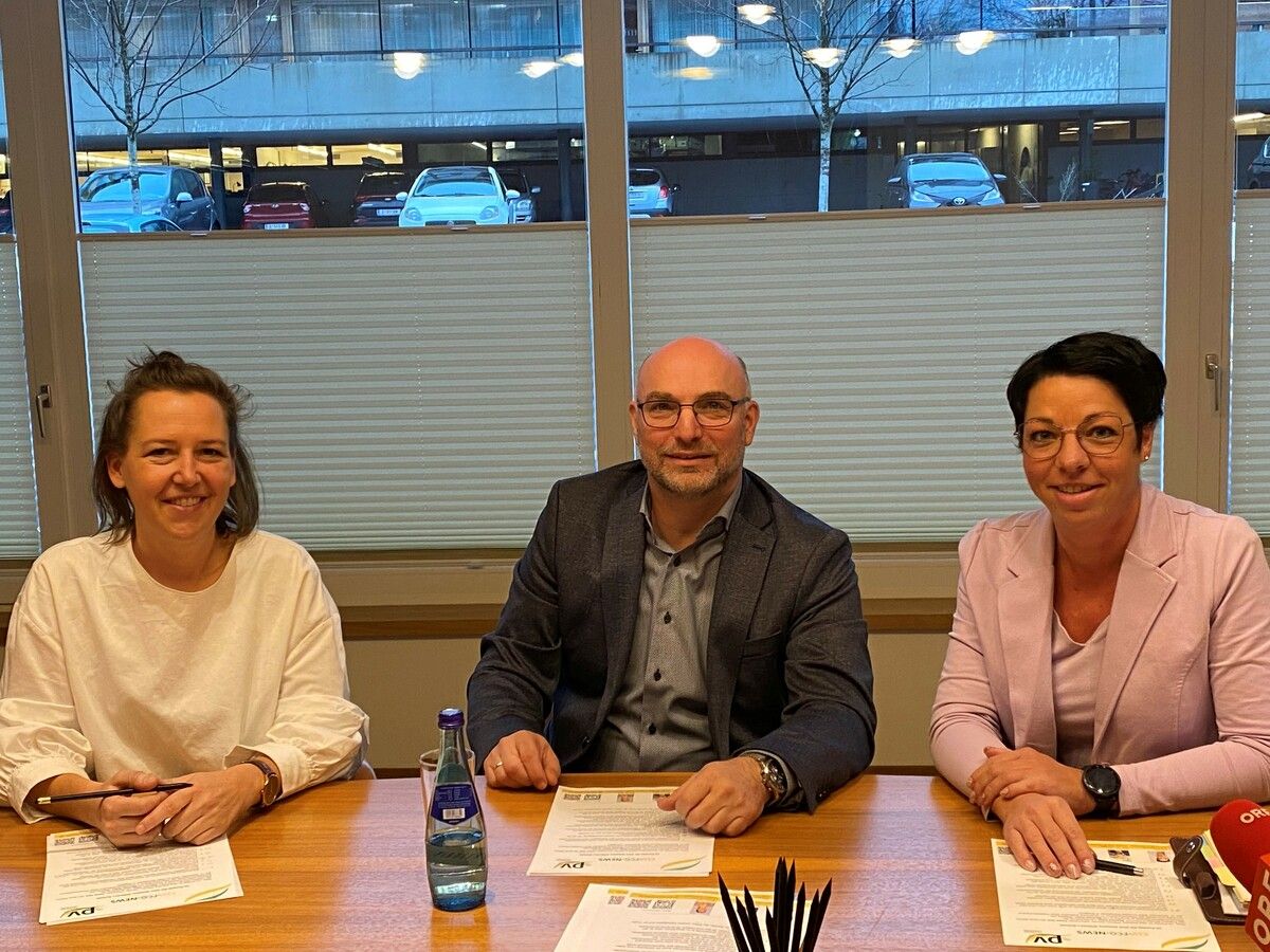 Sabrina Haid, Michael Saler und Petra Voit sind sich einig: Für die Lehrer muss mehr getan werden. VN/Hämmerle