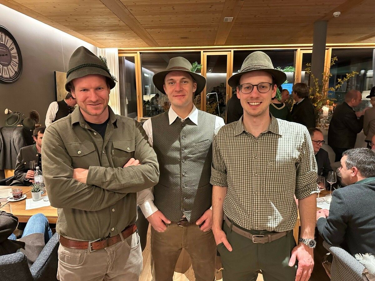 V. l.: Die Jungjäger Manfred Gantner, Lukas Jochum und Bernd Burtscher.