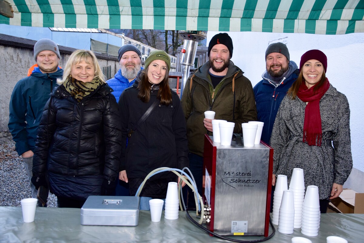 V.l.: Jakob Peter, Barbara Groinig, Christian Vonblon, Elisabeth Frei, David Burtscher, Manuel Schlick und Anna Frei.SCO(2)