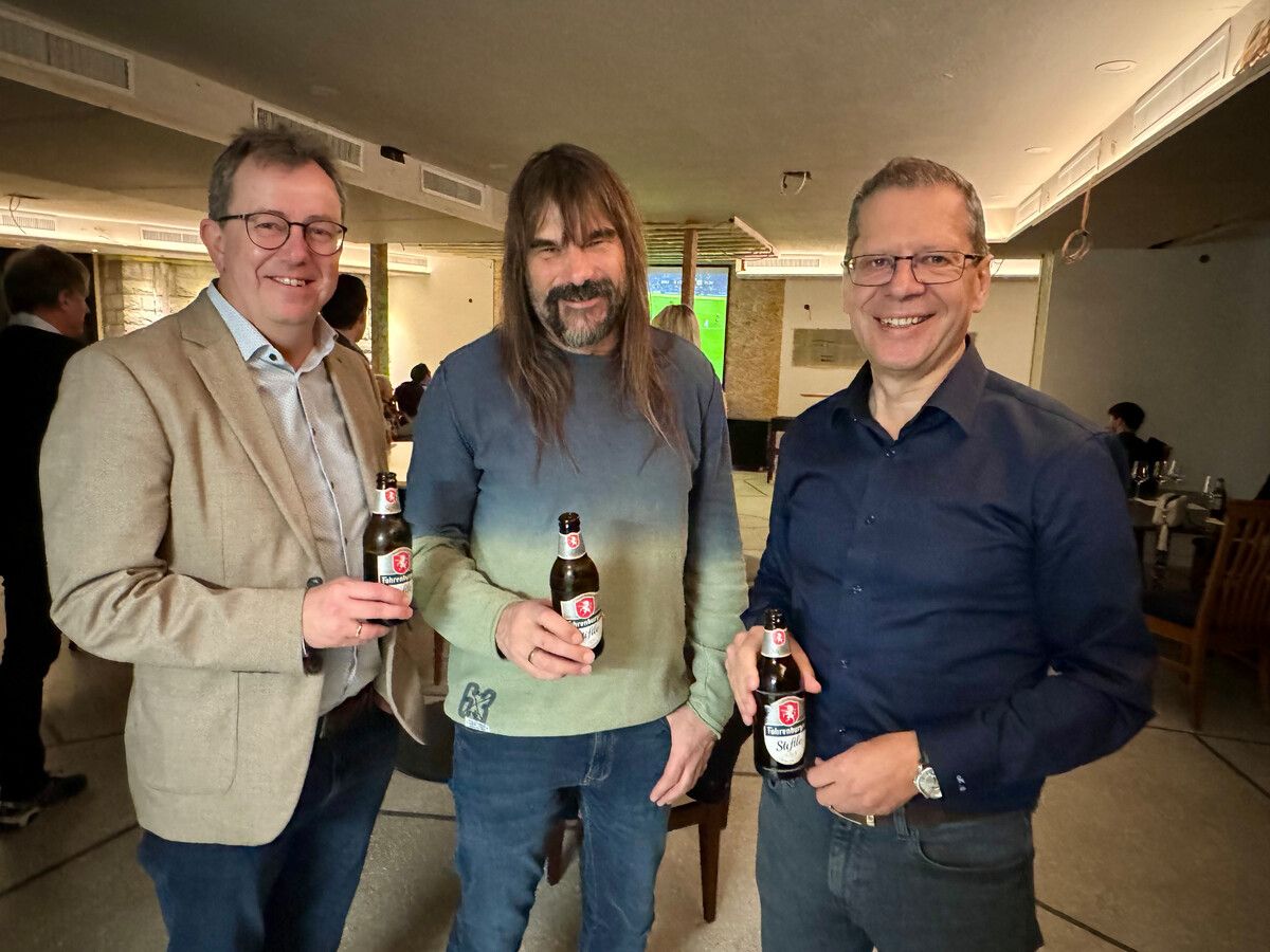 Von Beginn an dabei: Wolfgang Frick, Wolfgang Sila und Markus Borg (v. l.).