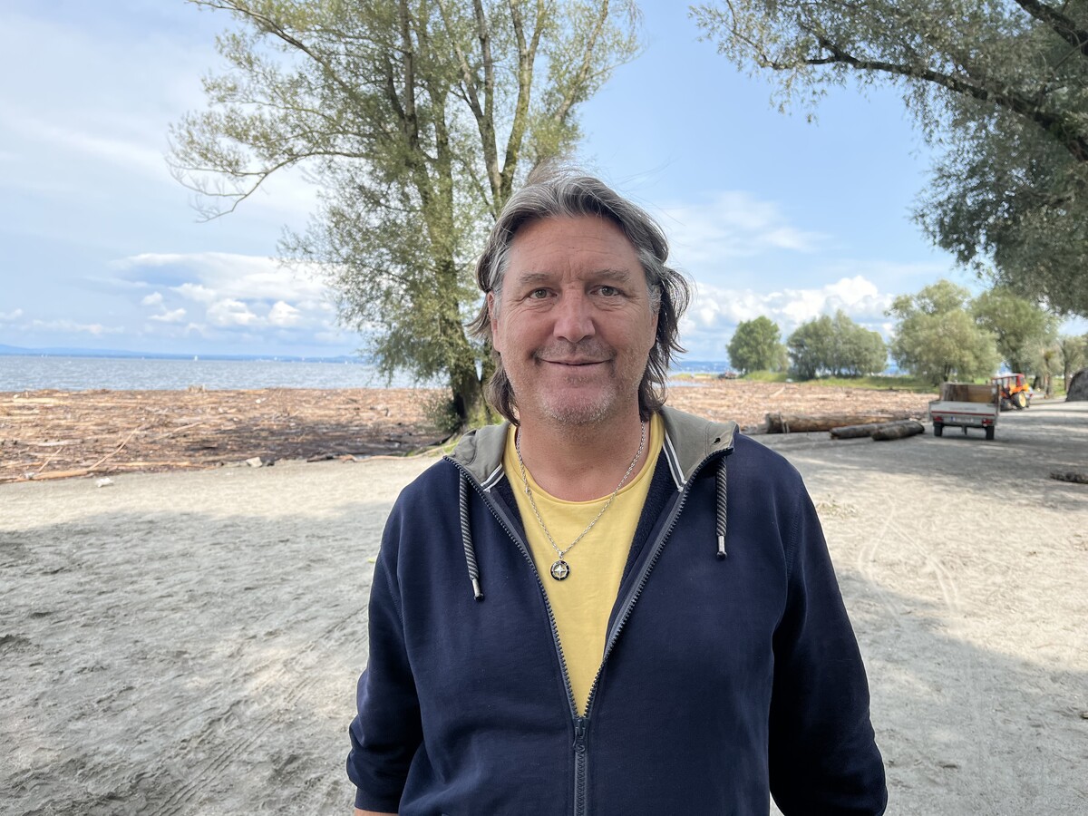 Walter Niederer saß am Montag im Dunkeln. VN/PLESCH