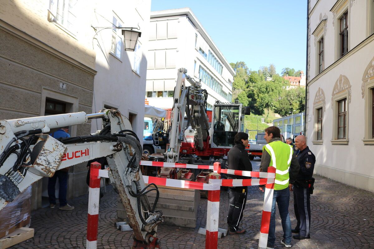 Ab Montag stehen die Bagger in der Innenstadt wieder bereit.Stadt
