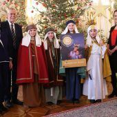 Dornbirner Sternsingergruppe in der Hofburg