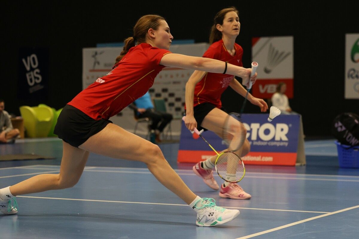 Anna Hagspiel (l.) und Michaela Mathis punkteten gegen Linz im Doppel, Mathis zudem im Einzel und Hagspiel im Mixed zusammen mit Miha Ivanic.kempter7.com