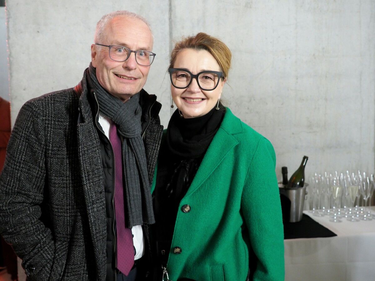 Anton Steinberger (Sparkasse Feldkirch) und Vize-BM Edith Lampert.
