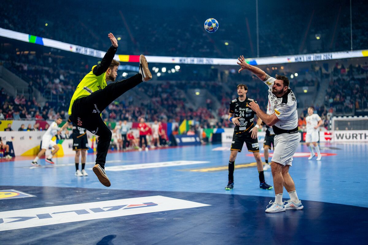 Bregenz-Kreisläufer Tobias Wagner wurde nach dem historischen Coup gegen Spanien als Man of the Match ausgezeichnet.GEPA