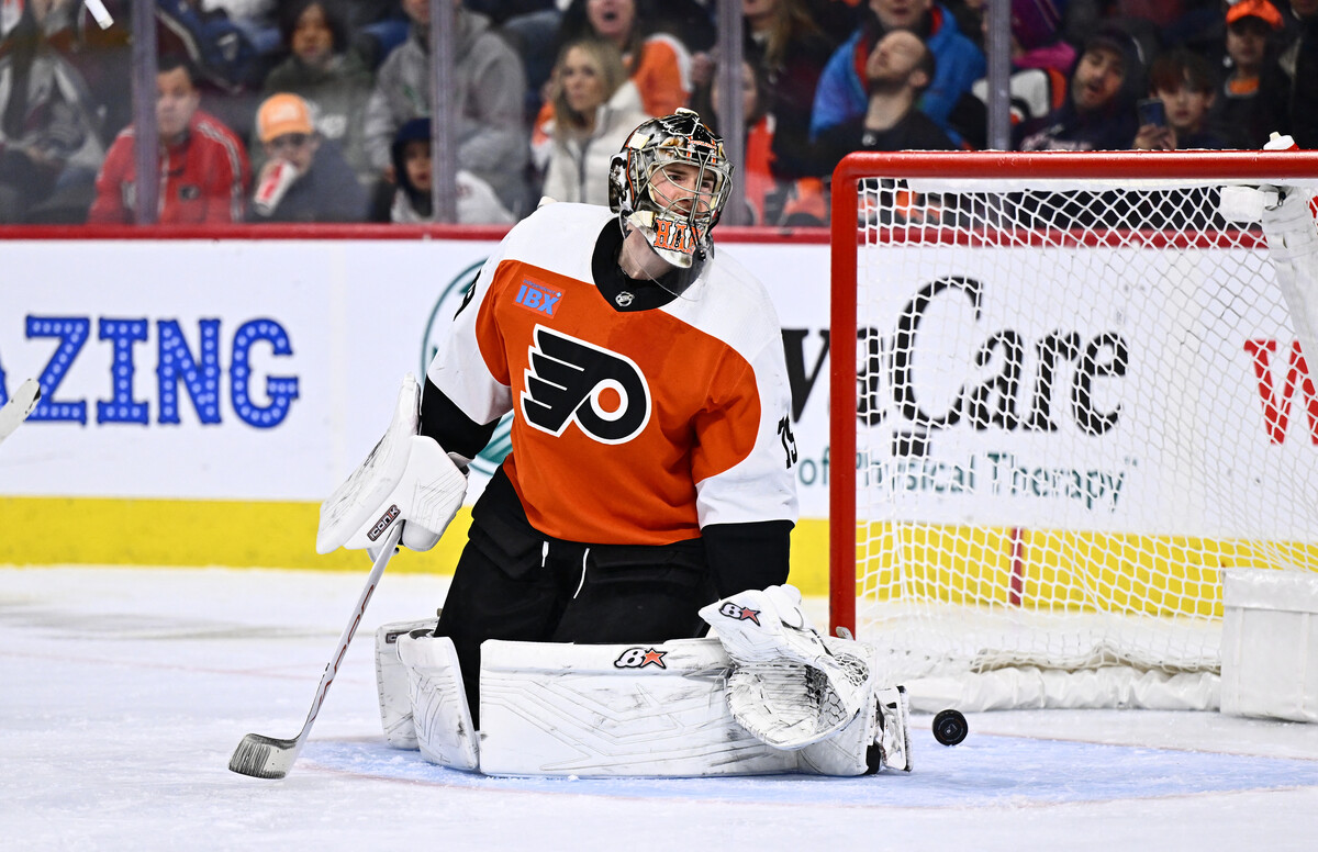 Carter Hart war bis zur Suspendierung der Stammtorhüter der Flyers.USA Today