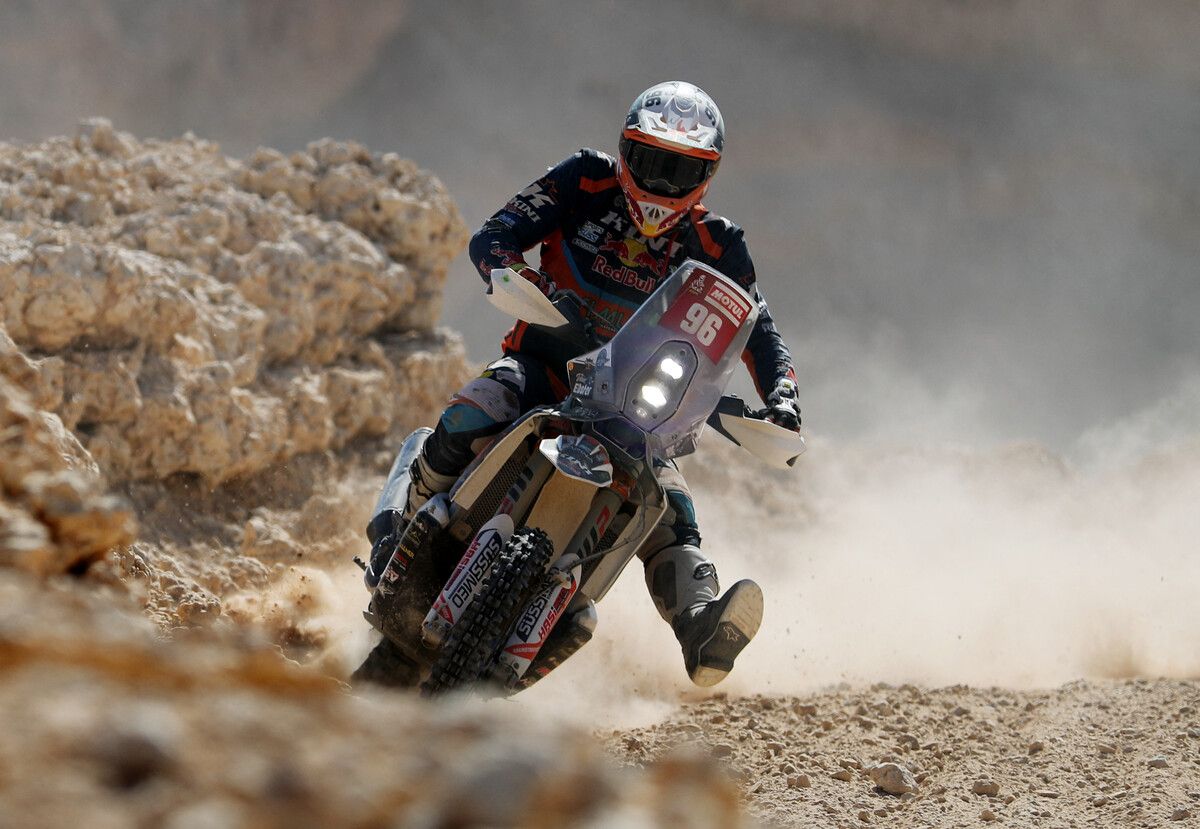 Debütant Tobias Ebster lieferte bei der Rallye Dakar eine Talentprobe ab.GEPA