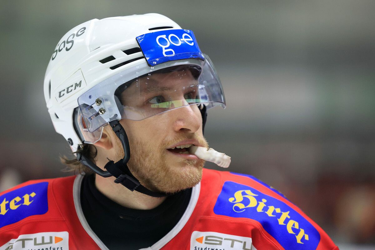 Der Dornbirner Johannes Bischofberger erzielte zwei Tore und zwei Vorlagen für den KAC.Gepa