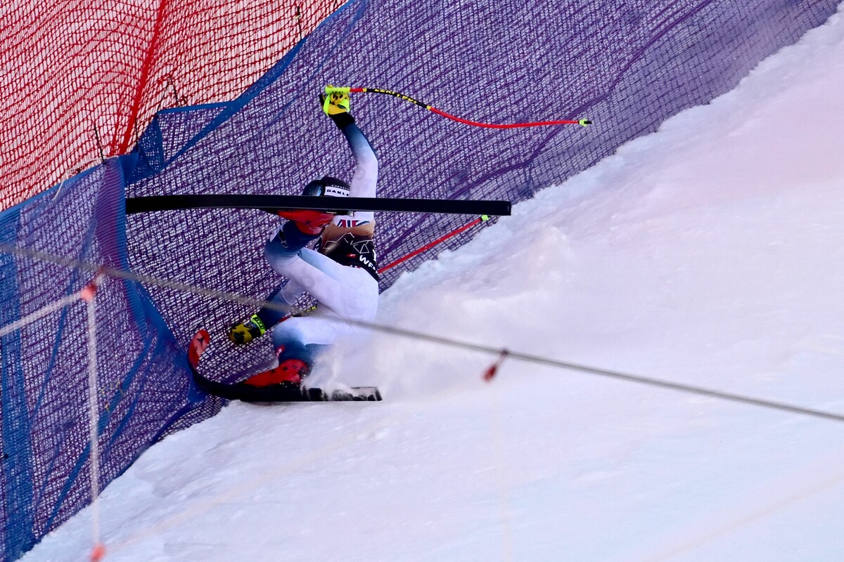 Der Sturz von Aleksander Aamodt Kilde in Wengen hätte noch viel schlimmer ausgehen können. APA, Ap, Steurer