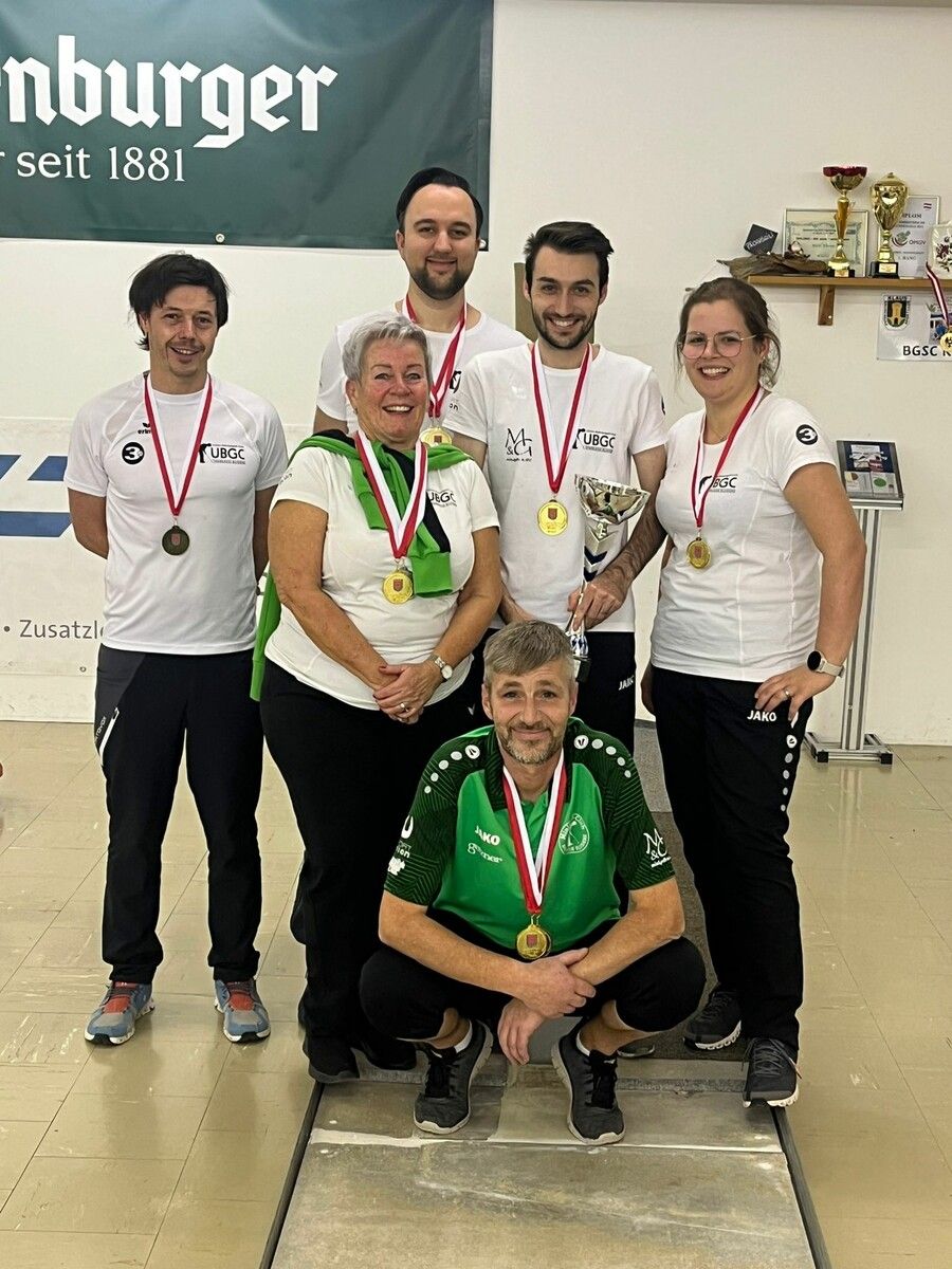 Die erfolgreichen Bludenzer-Minigolfer bei der Hallenmeisterschaft in Hohenems. mgc