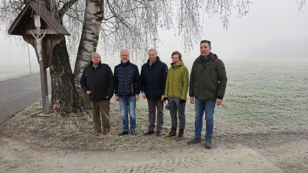 Die Initiatoren der Altacher Bürgerinitiative mit Bernd Schnetzer (r.).vn/sah