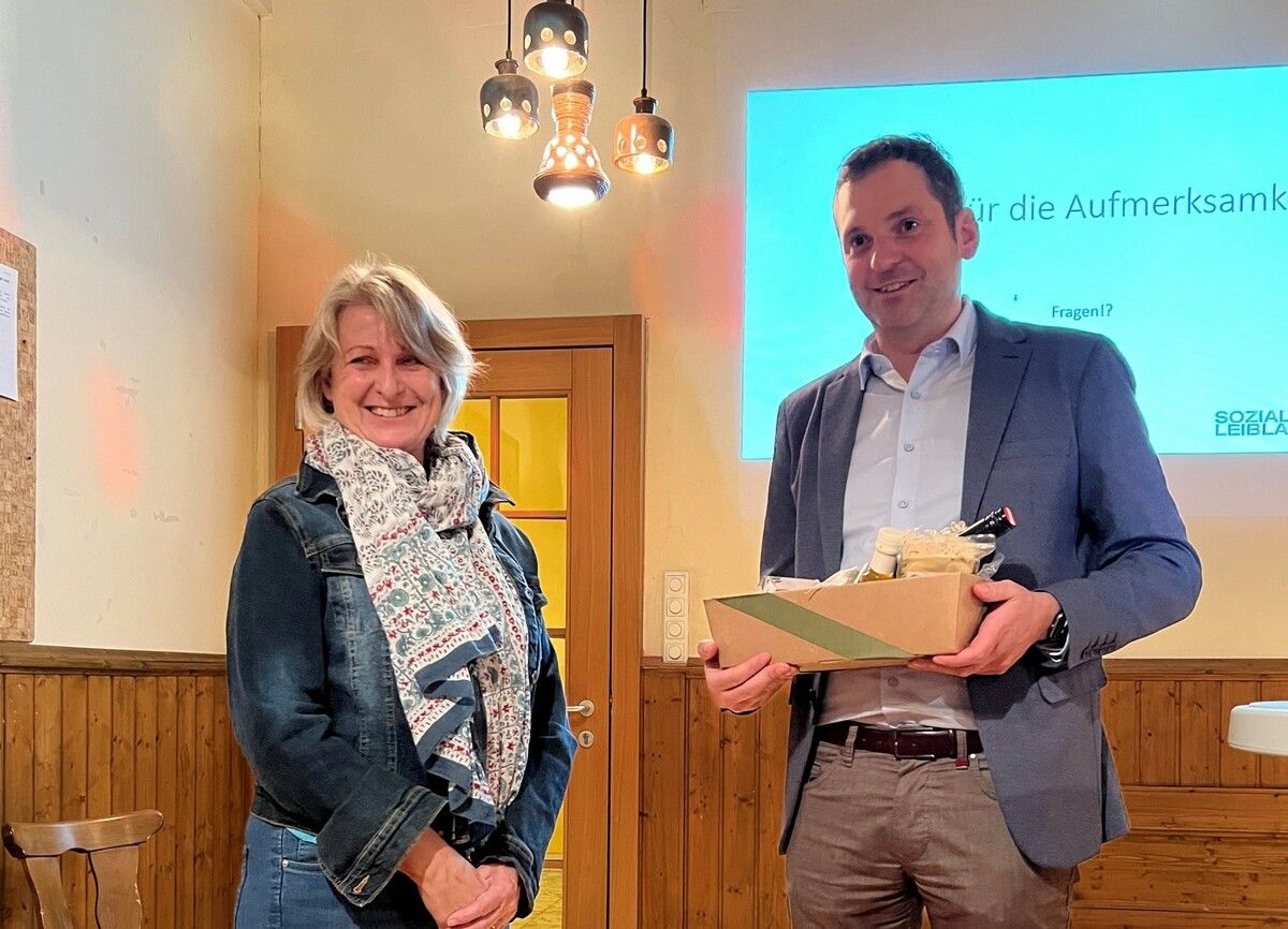 Die neue Obfrau Andrea Kramer und Bürgermeister Andreas Kresser (Hörbranz). CHF