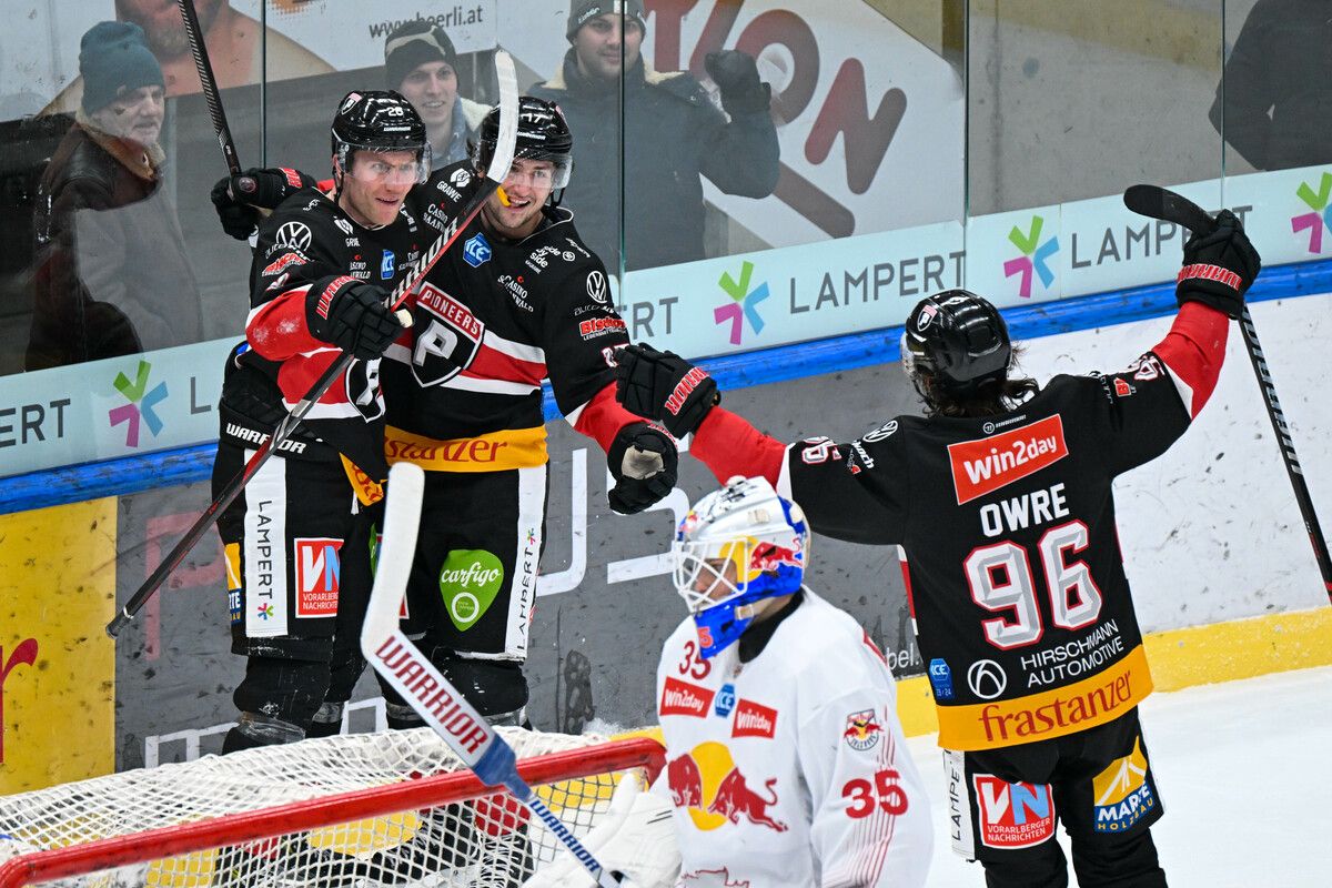 Die Pioneers bauen auch gegen Wien auf ihre Top-Offensive mit Steven Owre, Guus van Nes und Nick Pastujov.Gepa