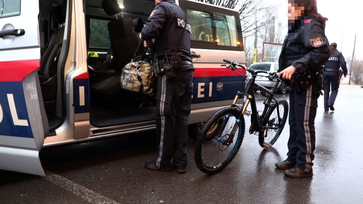 Die Polizei transportierte die sichergestellten Gegenstände aus dem mutmaßlichen Beutezug ab.M. Shourot