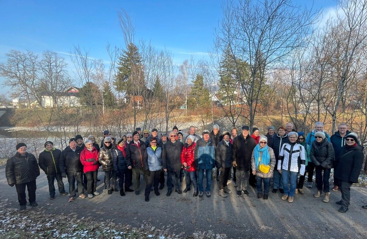 Die Seniorenrunde Rankweil absolvierte ihre erste Wanderung des Jahres.Seniorenrunde