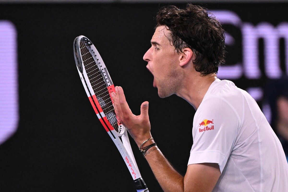 Dominic Thiem haderte zwischenzeitlich mit seinem Spiel.Apa