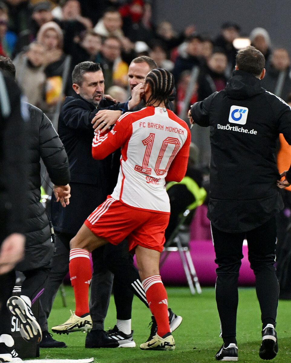 Nenad Bjelica traf Leroy Sane gleich zweimal im Gesicht.gepa