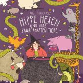 Moderne Hexen und rosa Schweine