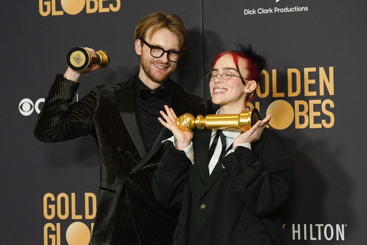Für den Barbie-Song ausgezeichnet: Billie Eilish und Finneas O‘Connell. ap