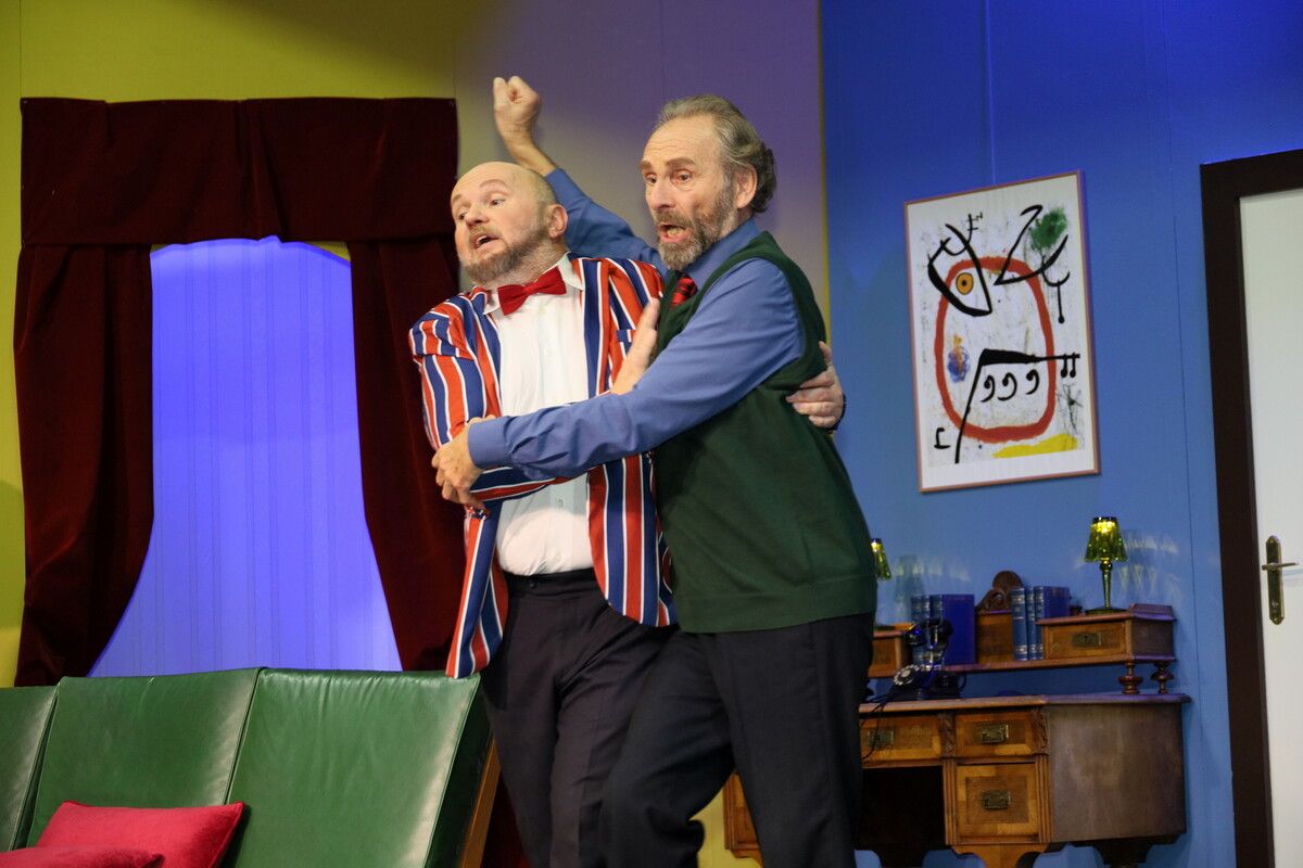 Im Stück „Edelzwicker“ glänzen Robert Gass (l.) und Erhard Ploss mit herausragenden Darbietungen. CHF (3)