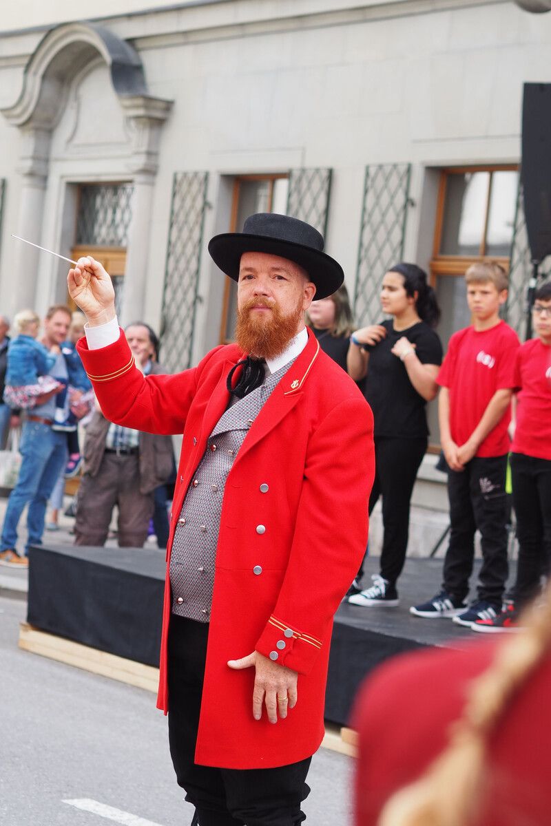 Kapellmeister Thomas Gertner stellte ein außergewöhnliches Programm zusammen.
Stadtkapelle