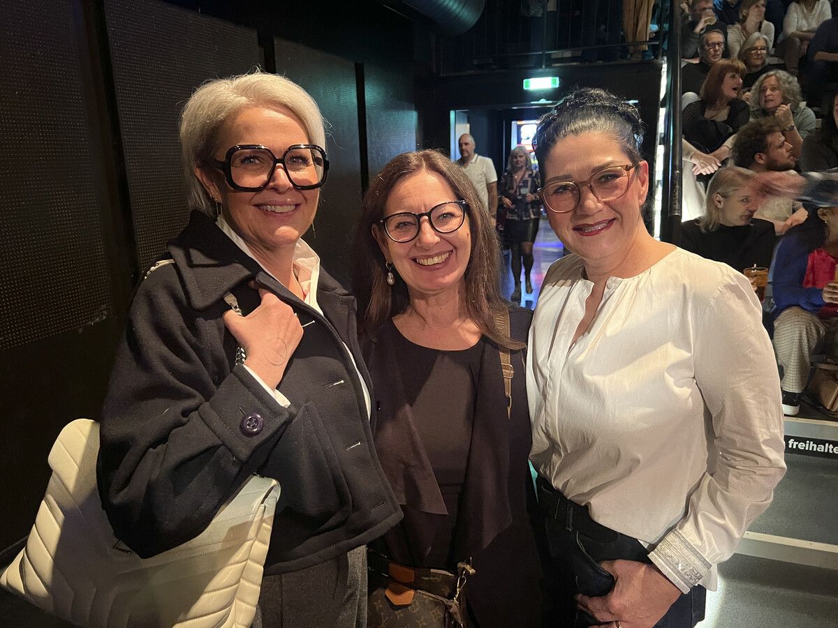 Karin Hirschbühl, Claudia Pedratscher und Andrea Wucher bei bester Laune.