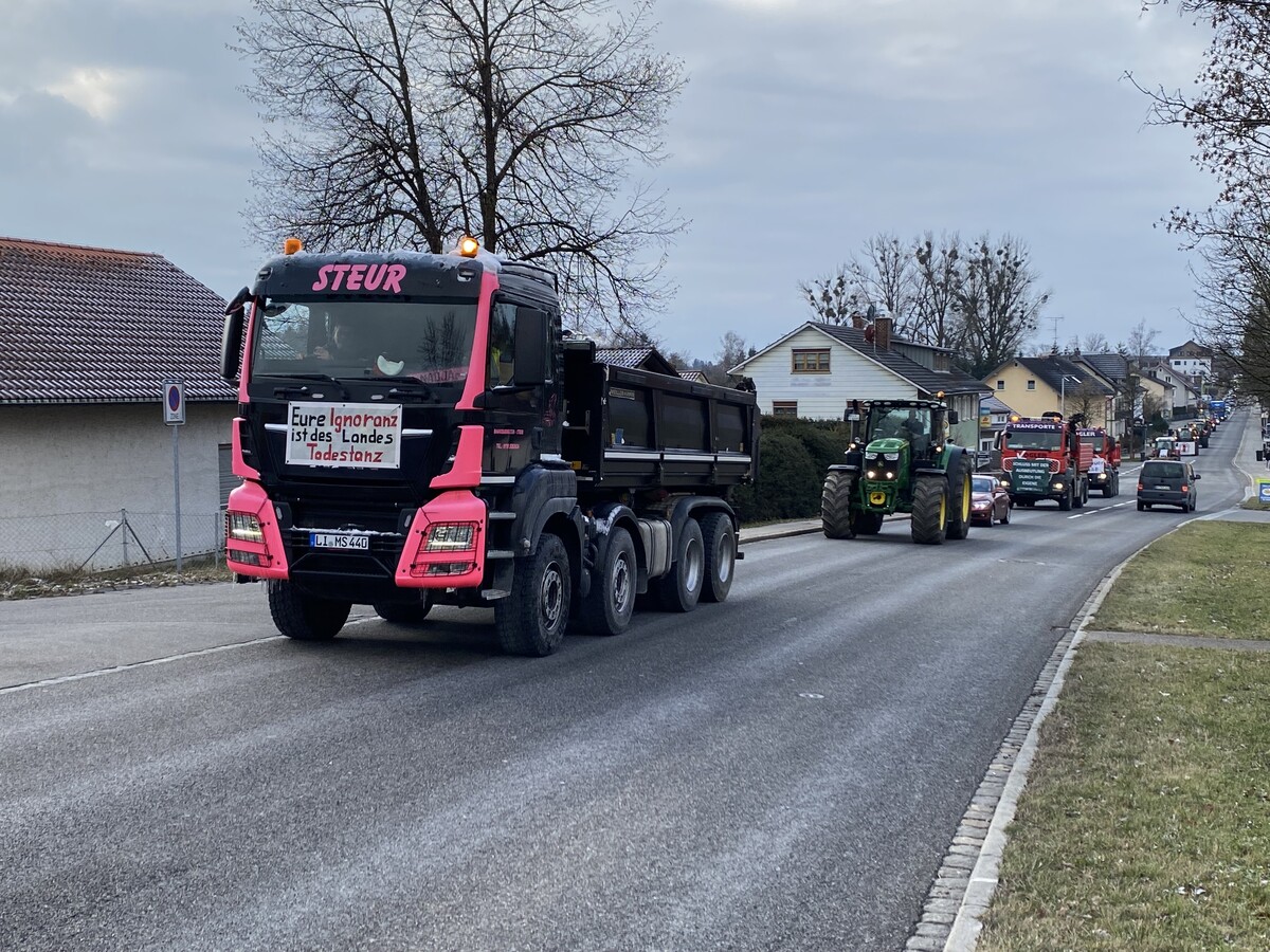 Nicht nur Landwirte gingen in Lindau auf die Straße.