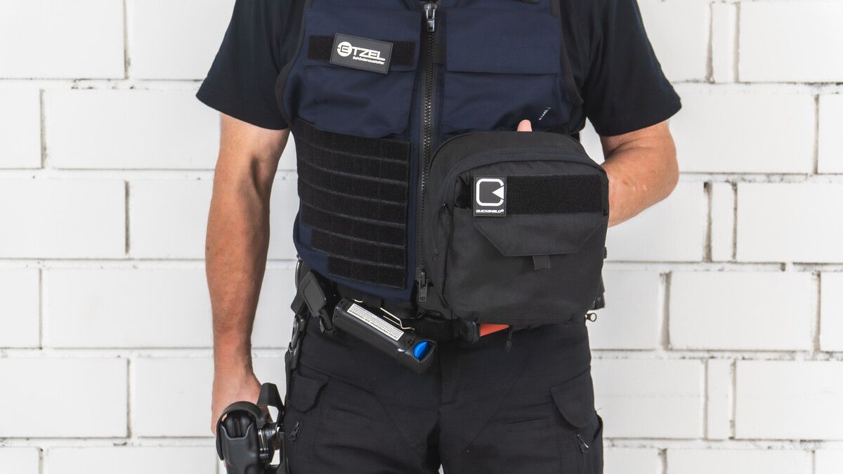 Polizisten, Securitys, Ämter und Privatpersonen sind Kunden. Fa