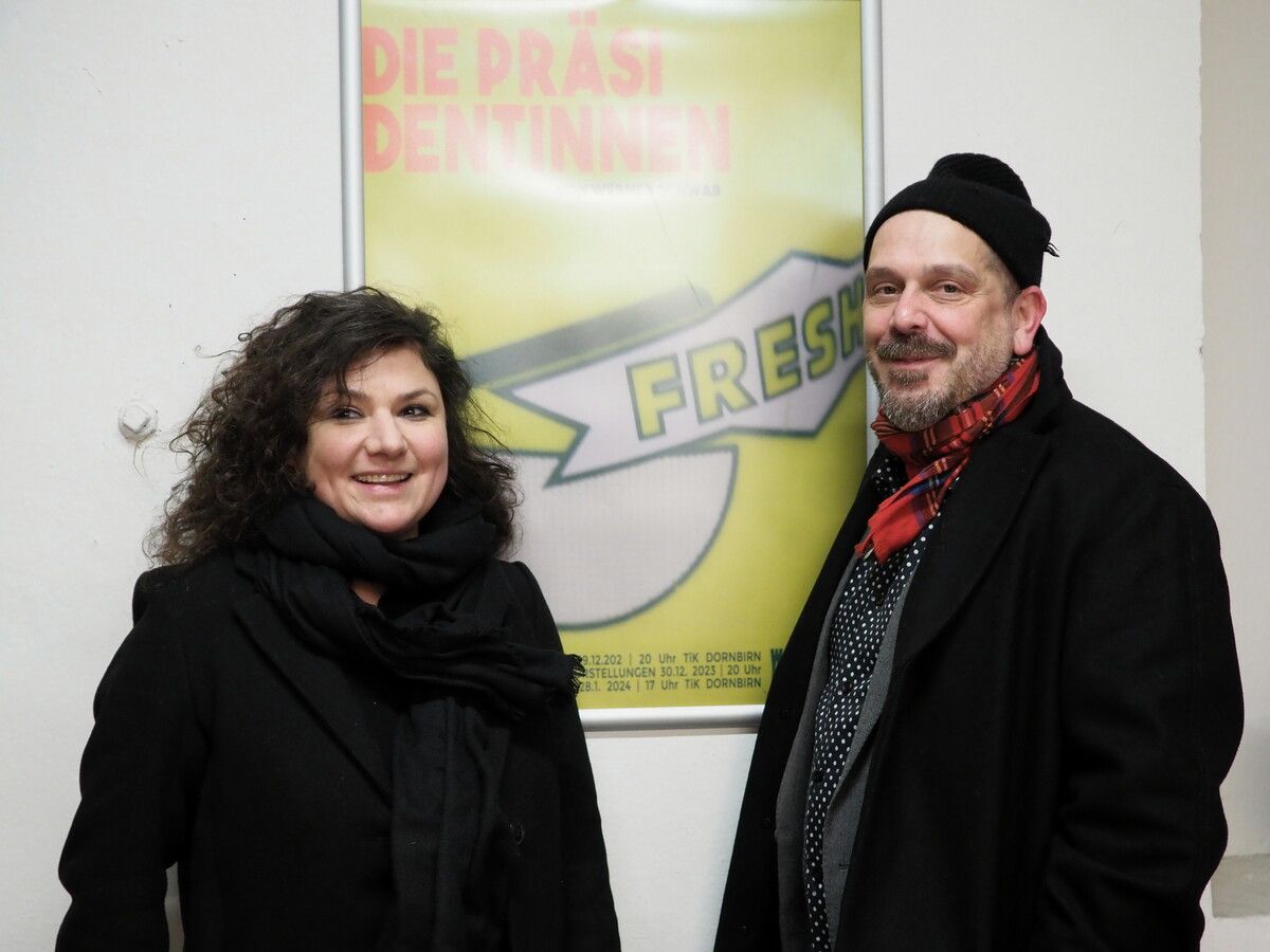 Regisseur Stephan Kasimir und Bühnen- und Kostümbildnerin Caro Stark.