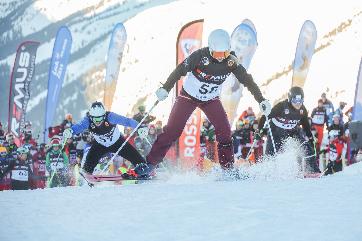 Spannende Startsequenzen auf dem Rüfikopf. Das Bild zeigt Ex-Boardercross-Ass Susanne Moll.Steurer/2