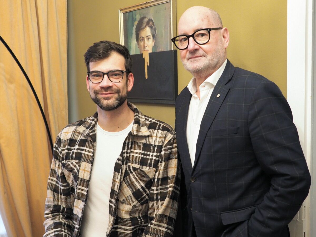 Unter den Gästen: Simon Eberhard und Bruno Wackernell.