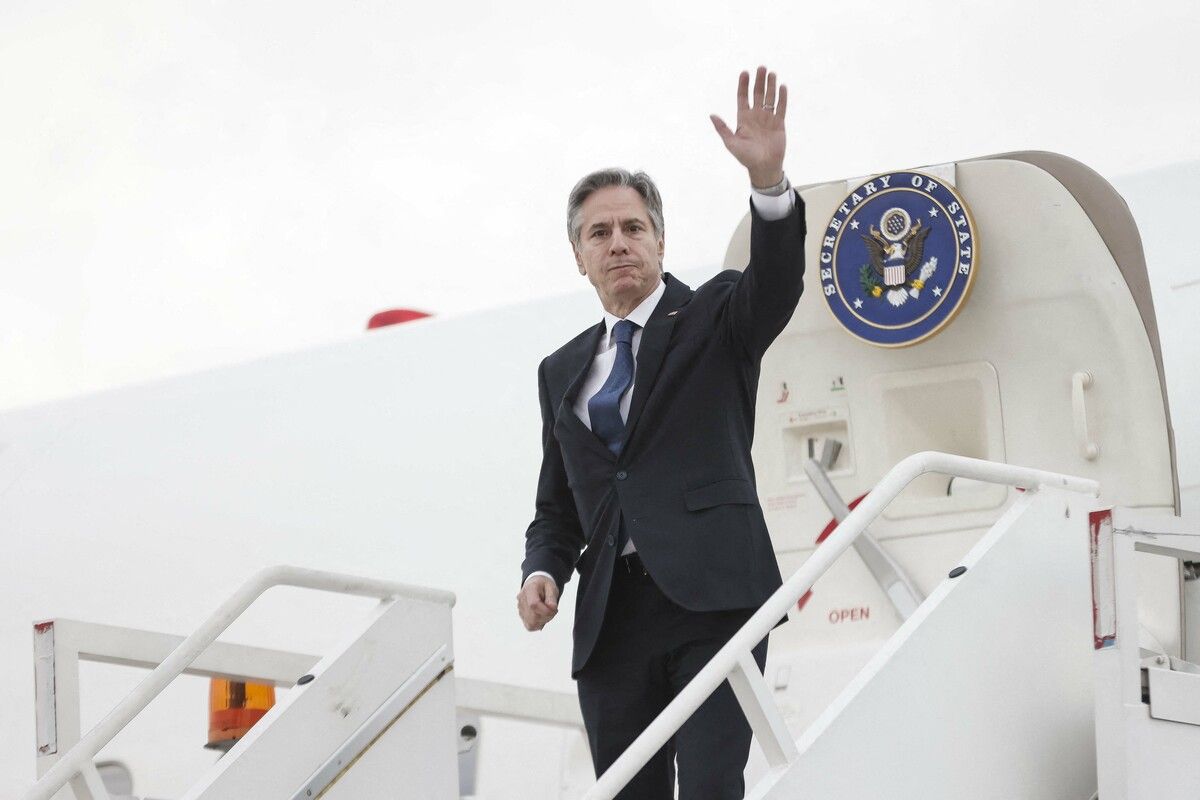 US-Außenminister Blinken reiste zum vierten Mal seit Kriegsbeginn nach Nahost.  afp